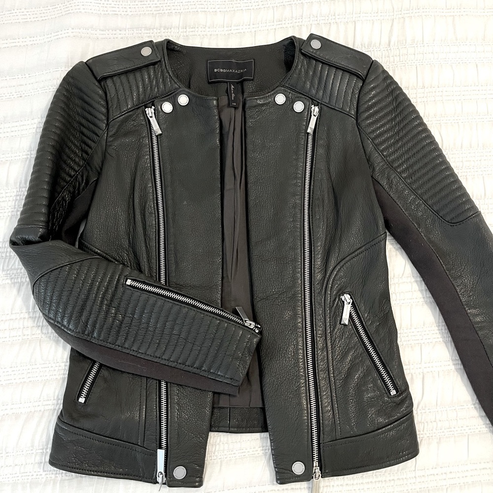 BCBG Leather Jacket